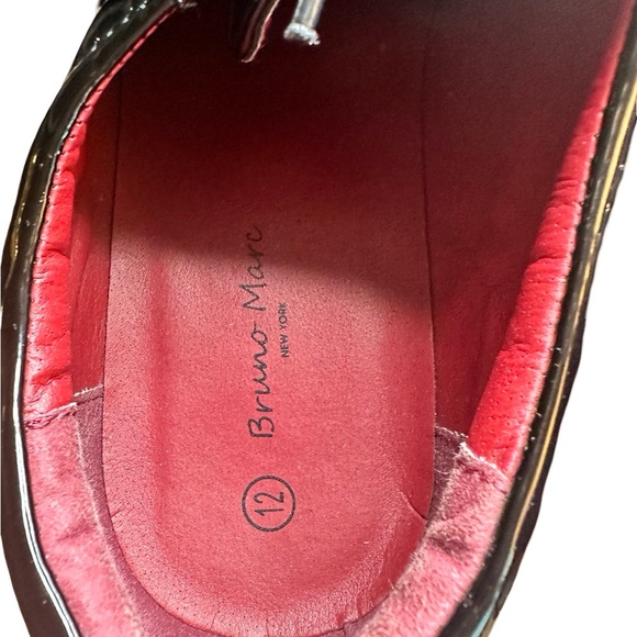 Bruno Marc Shiny Black Shoes Size 12 (Used - Good Condition) - Picture 7 of 8